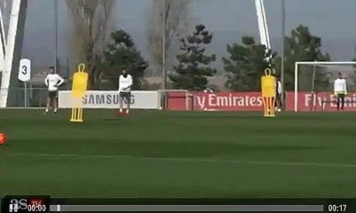 Conexión Modric - Cristiano en el entreno ¡Qué gran pase! 04.12.2015