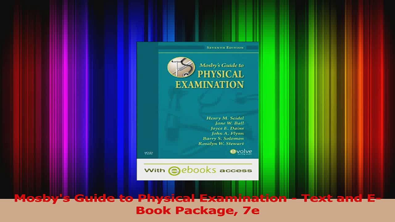 Mosbys Guide to Physical Examination  Text and EBook Package 7e Download