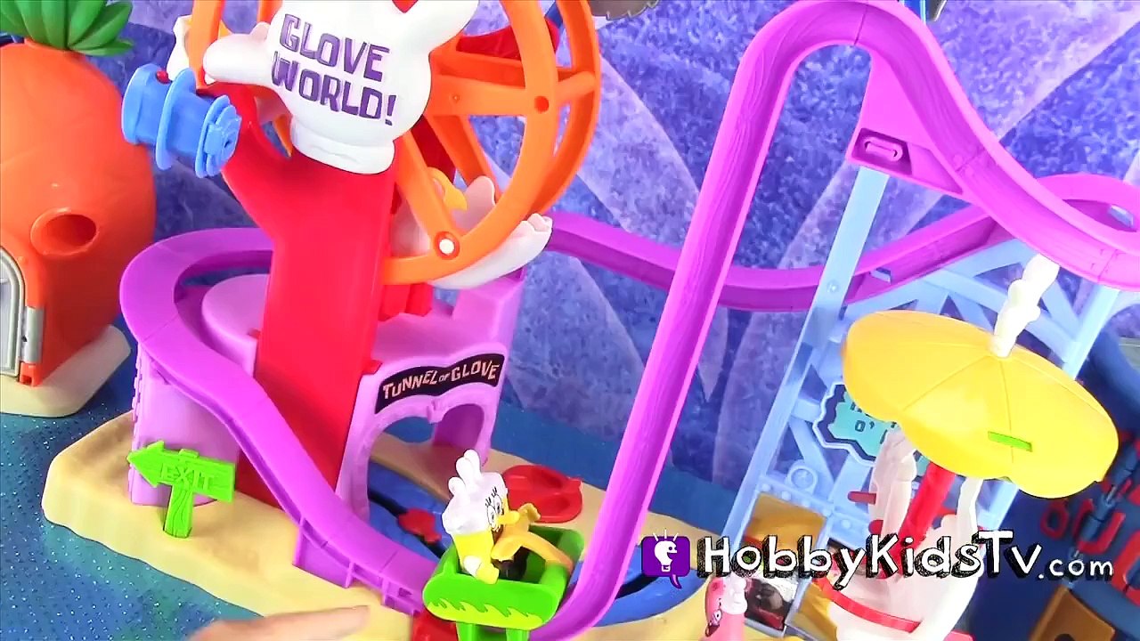 NEW SpongeBob Glove World Toy! Roller Coaster Ride Imaginext Kinder Nickelodeon Ariel Elsa