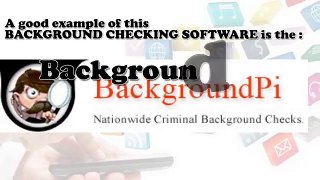 Find People with Background Check Software