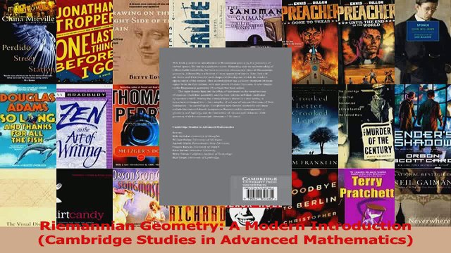 Download Riemannian Geometry A Modern Introduction Cambridge Studies in Advanced Mathematics PDF Free