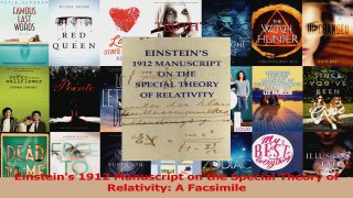 PDF Download  Einsteins 1912 Manuscript on the Special Theory of Relativity A Facsimile Download Full Ebook