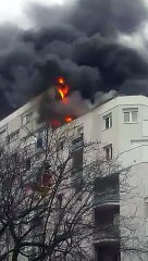 Incendie rue des Canonniers STRASBOURG (images Yassin Mejri)