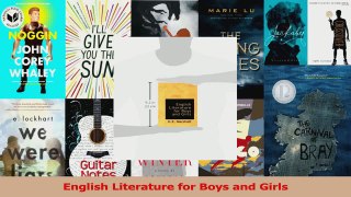 PDF Download  English Literature for Boys and Girls PDF Full Ebook