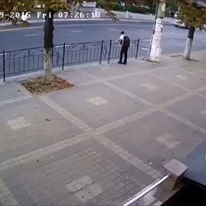 Lucky boy saved from accident
