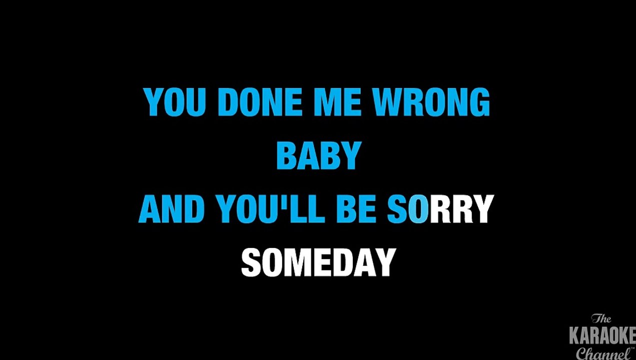 The Thrill Is Gone in the Style of B.B. King with lyrics (no lead vocal)