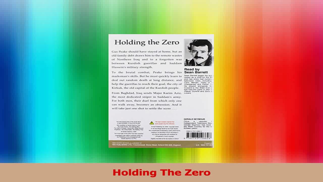 Holding The Zero PDF