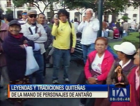 Leyendas y tradicionales quiteñas de la mano de personajes de antaño