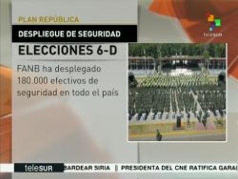 Venezuela: 180 mil efectivos cuidarán 40 mil mesas electorales