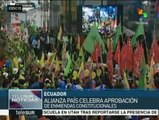 Ecuador: Alianza PAIS celebra aprobación de enmiendas constitucionales