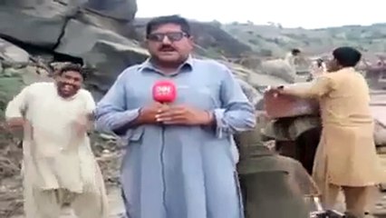 Reporting on a serious note (Can-t Stop Laughing)