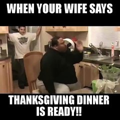 Thanksgiving dinner is ready Lol
