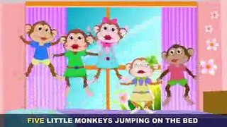 Five Little Monkeys Jumping On The Bed - Kids poems
