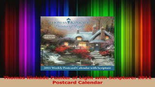 PDF Download  Thomas Kinkade Painter of Light with Scripture 2011 Postcard Calendar Download Full Ebook