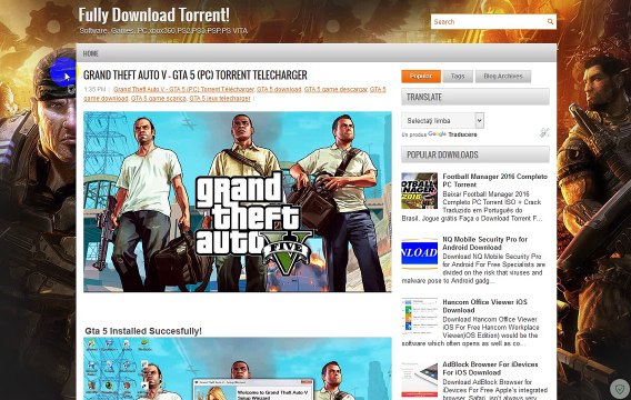 Grand Theft Auto V Gta 5 Pc Torrent Telecharger Video Dailymotion