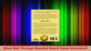 Download  The Best Season  The First Ninety Games Honoring Black Ball Through Baseball Board Game Ebook Online