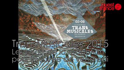 TransMusicales 2015. Les choix de la rédaction pour ce vendredi soir