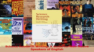 PDF Download  Science Research Writing A Guide for NonNative Speakers of English Download Full Ebook