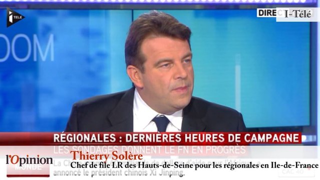 Régionales - Thierry Solère (LR) : « Voter FN, c’est favoriser le PS »