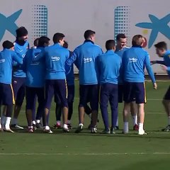 Having fun during training session