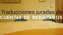 Traducciones juradas de cuentas de resultados  Traductor jurado de cuentas de resultados Traducciones juradas Traductor