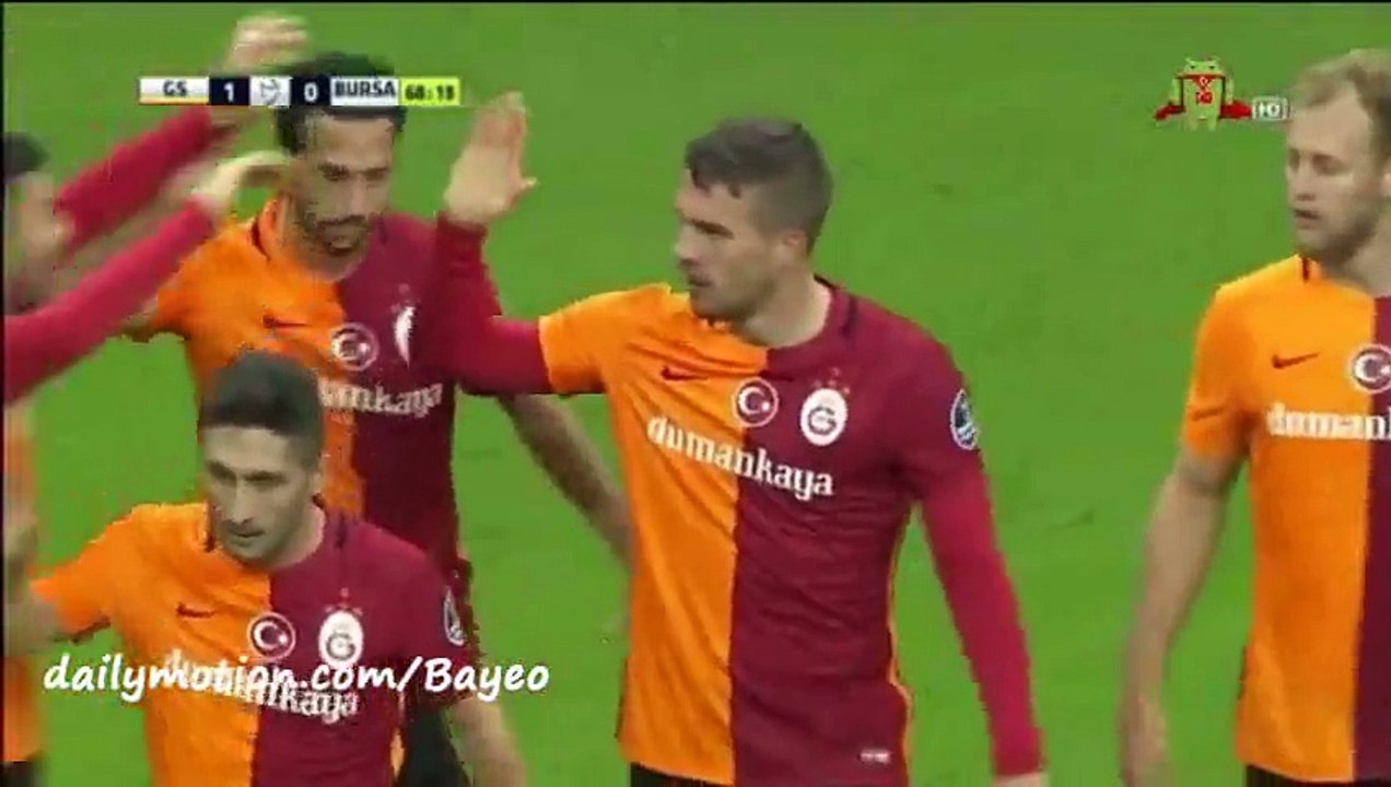 Galatasaray 3-0 Bursaspor - All Goals & Highlights 04.12.2015 HD