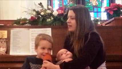 Away In A Manger And Mary Had A Baby Boy Four Year Old Singer!