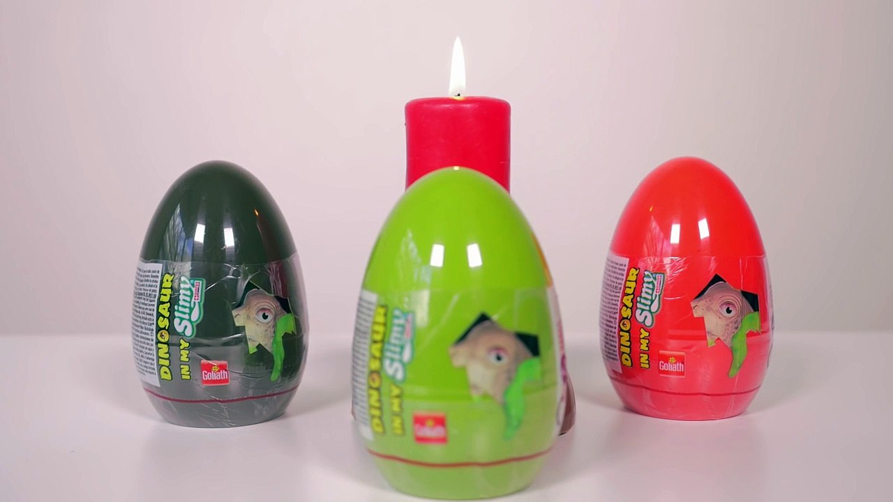 [JOUET] 3 oeufs dinosaures Slimy Unboxing 3 Slimy dinosaurs eggs