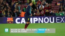 Balón de Oro 2015: Xavi: “Messi es el mejor en todo”