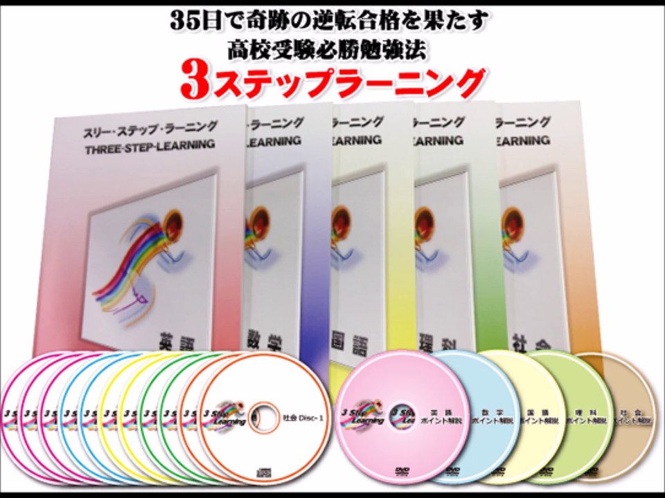 高校受験勉強法3ステップラーニング|35日で逆転合格