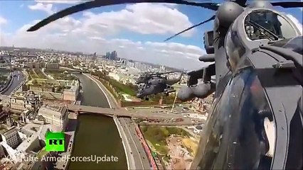 AWESOME AIR SHOW by Russian Air force Over Red Square Moscow Russia