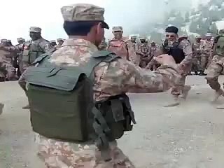 Pakistan Army solider dancing