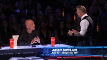 Aiden Sinclair  Howard Stern Calls Mom as Part of a Magic Act - America s Got Talent 2015