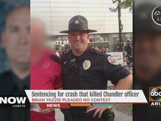 Sentencing for crash that killed Chandler officer