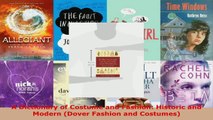 Download  A Dictionary of Costume and Fashion Historic and Modern Dover Fashion and Costumes PDF Online