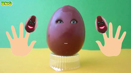 Talking Surprise Egg Sings Finger Family Song Kinder Surprise Nursery Rhymes #2 Best Kid G