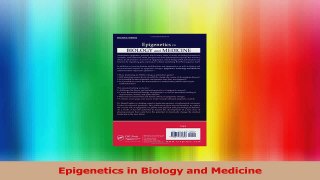 Epigenetics in Biology and Medicine Read Online