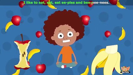 Apples and Bananas - Nursery Rhyme with Karaoke
