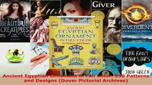 Read  Ancient Egyptian Ornament in Full Color 350 Patterns and Designs Dover Pictorial PDF Online