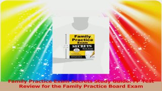Family Practice Exam Secrets Study Guide FP Test Review for the Family Practice Board Download