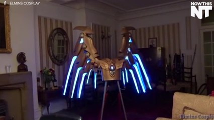 Dude Builds Animatronic Wings, Best Cosplay Ever