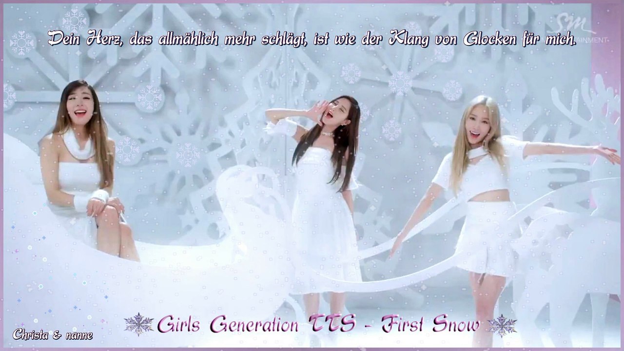 Girls Generation TTS - First Snow k-pop[german Sub]