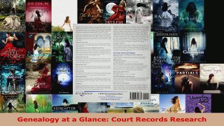 Read  Genealogy at a Glance Court Records Research Ebook Free