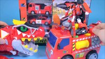 타요 월드카 파워키 폴리 헬로카봇 소방본부 카 Fire station car toys Robocar Poli Tayo the little bus