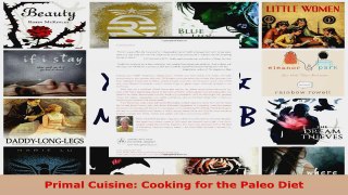 Download  Primal Cuisine Cooking for the Paleo Diet EBooks Online