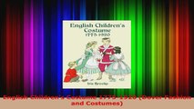 Download  English Childrens Costume 17751920 Dover Fashion and Costumes PDF Free