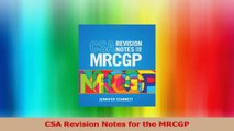 CSA Revision Notes for the MRCGP Read Online
