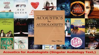 PDF Download  Acoustics for Audiologists Singular Audiology Text Download Full Ebook