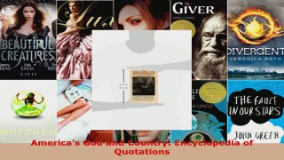 Read  Americas God and Country Encyclopedia of Quotations Ebook Free