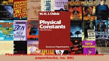 Read  Physical Constants Selected for Students Science paperbacks no 88 Ebook Free
